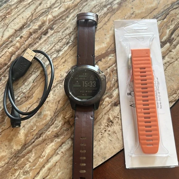 Garmin fenix 6 Sapphire GPS Watch Titanium Gray